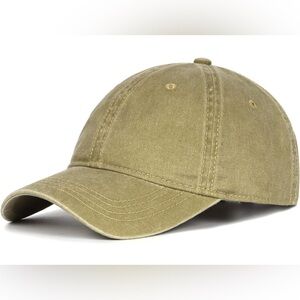 100% Cotton Khaki Cap - one size